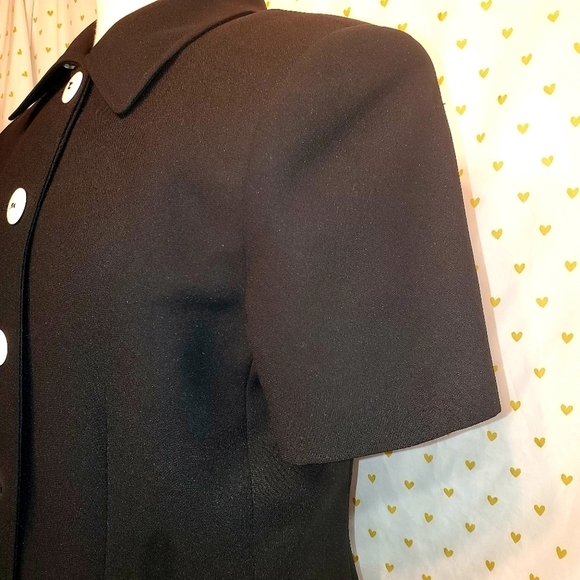 Valerie Stevens Black Button Down Blazer - Picture 5 of 7